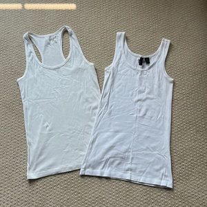 Bundle of 2 white tank tops